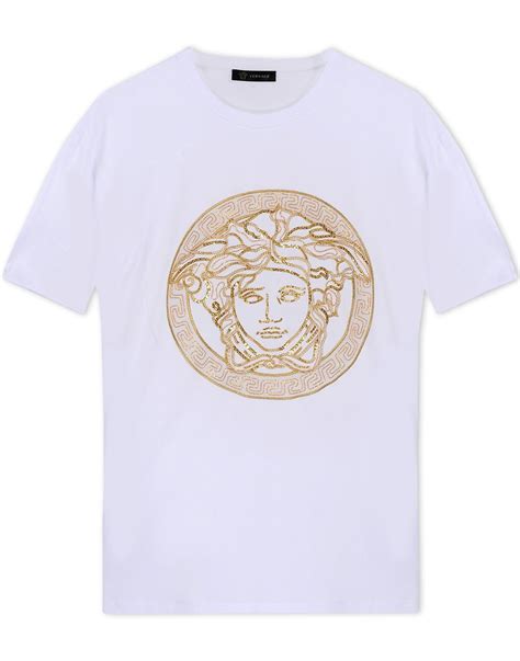 versace white shirt short sleeve|1st copy Versace shirt men.